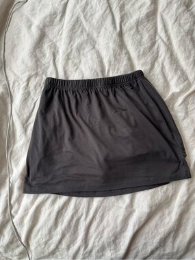 Free People Black Elastic Waist Mini Skirt